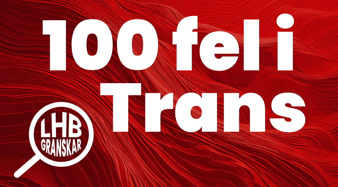 100 fel i boken om trans